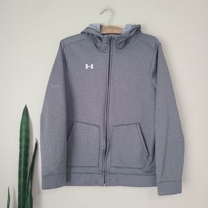 UNDER ARMOUR | Gray Zip-up Athletic Hoodie Sweatshirt